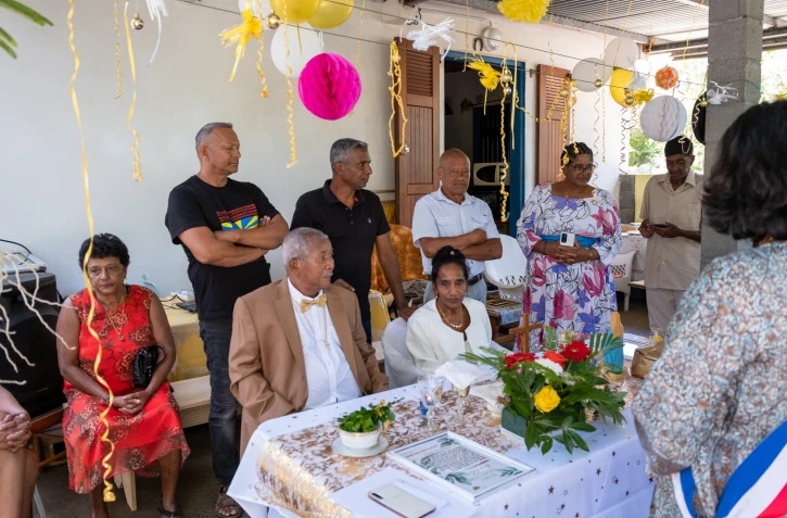 photo de la ville de Saint-Paul noces d'or des époux Vilpont