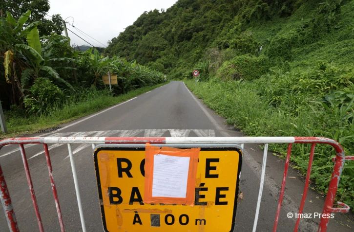 Route de Salazie fermée à la circulation