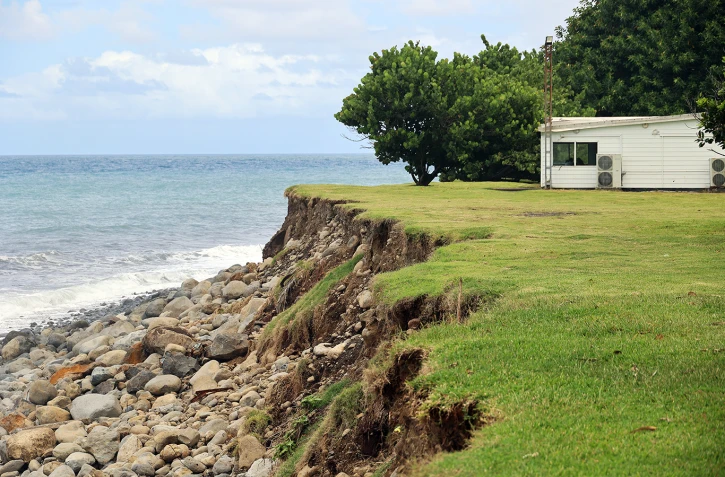 érosion champ borne