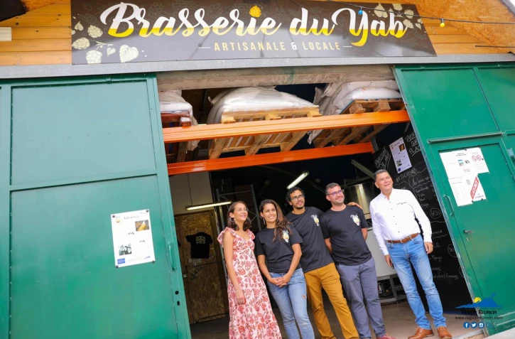 Re?gion Re?union inauguration Brasserie du Yab Avirons Entrepreunariat