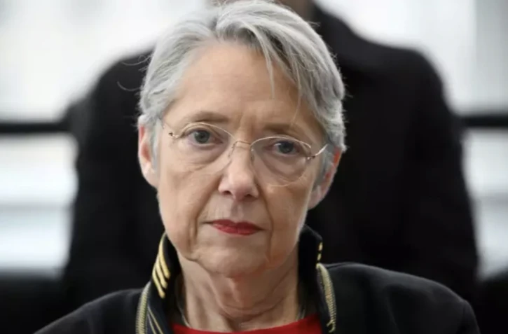 La Première ministre Elisabeth Borne, le 30 janvier 2023 à Paris ( AFP / Emmanuel DUNAND )